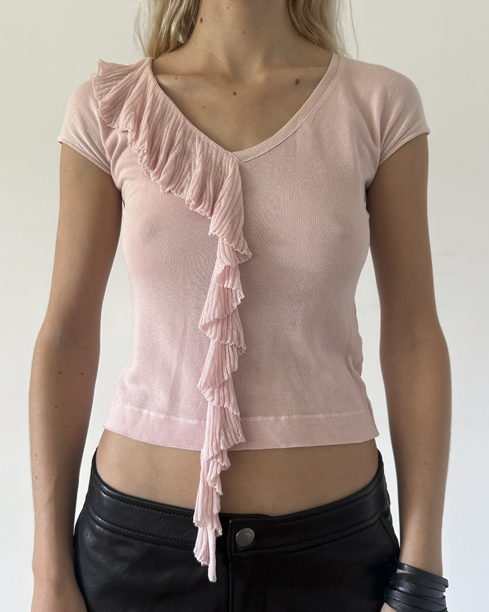 Blumarine Anna Molinari Ruffle Top