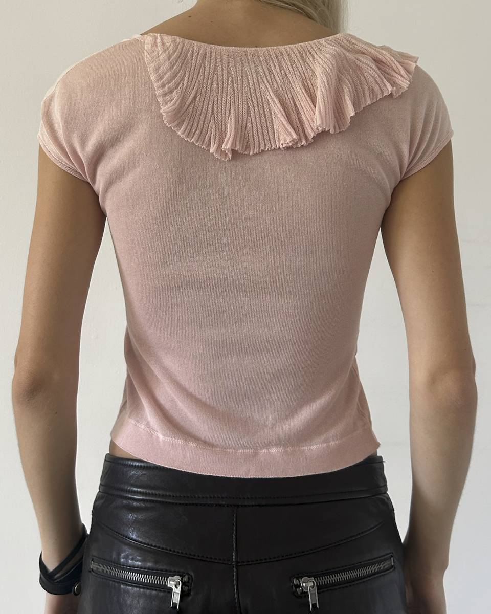 Blumarine Anna Molinari Ruffle Top