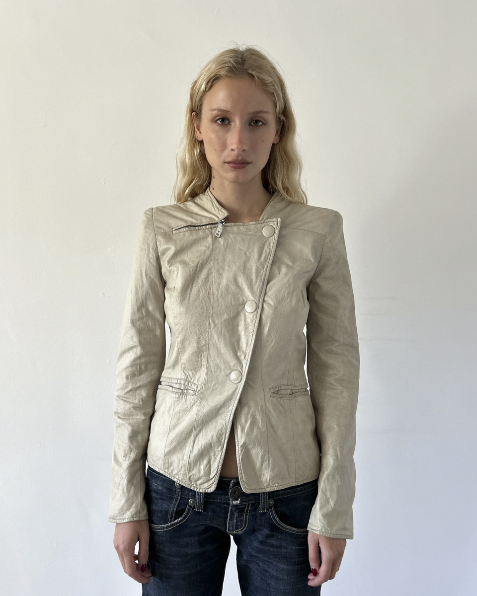 Emporio Armani Napoleon Leather Jacket