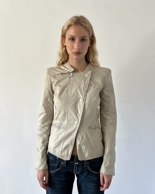 Emporio Armani Napoleon Leather Jacket