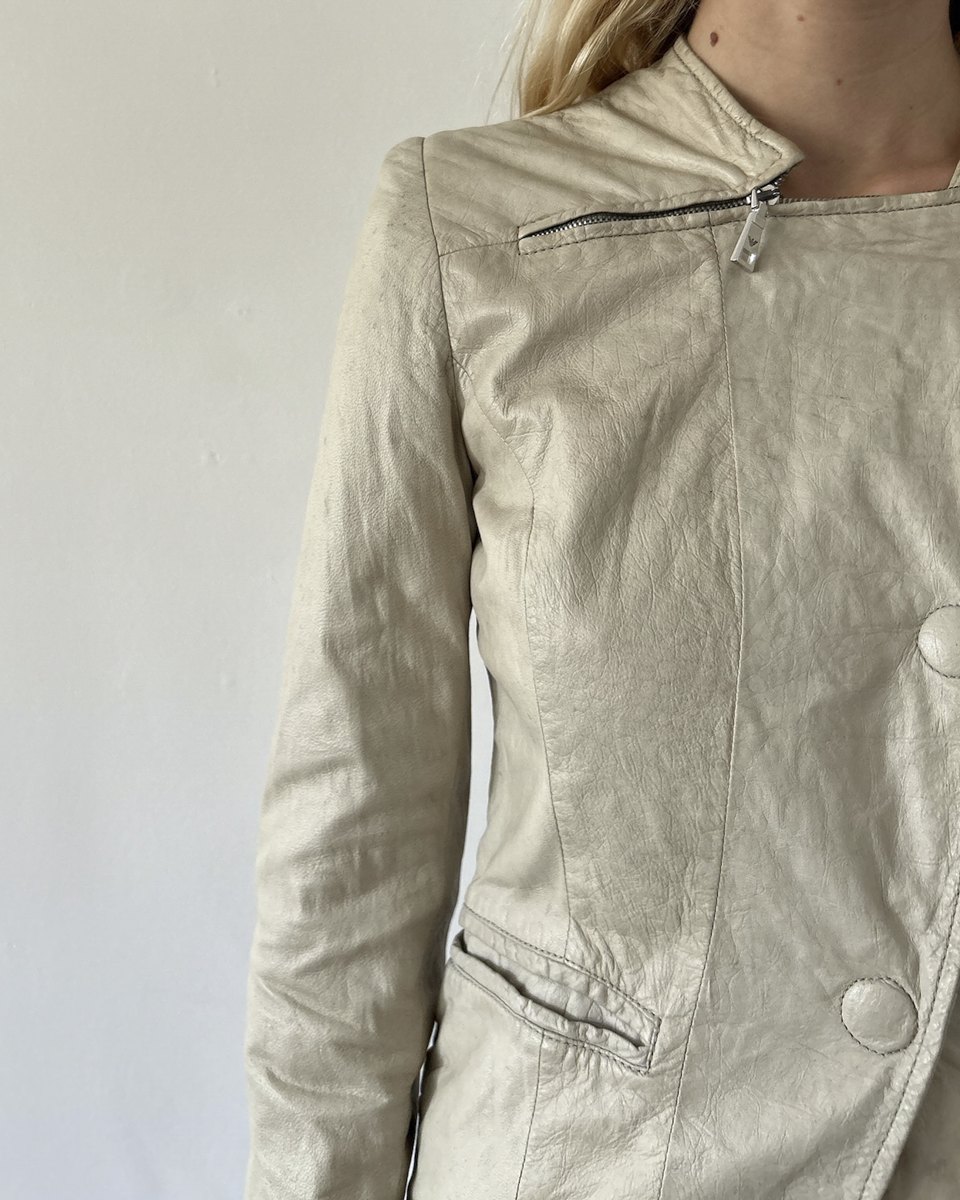 Emporio Armani Napoleon Leather Jacket