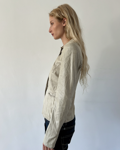 Emporio Armani Napoleon Leather Jacket