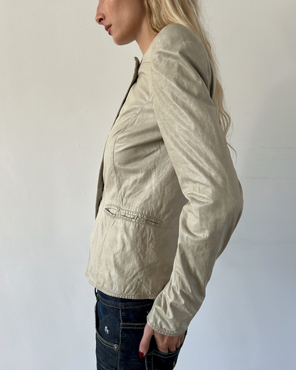 Emporio Armani Napoleon Leather Jacket