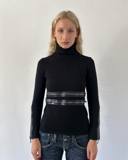 Blumarine Wool Zipper Sweater