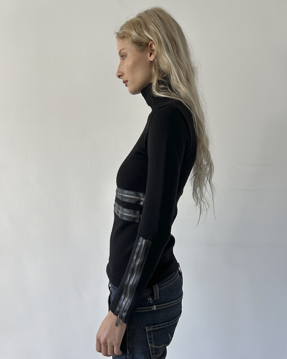 Blumarine Wool Zipper Sweater