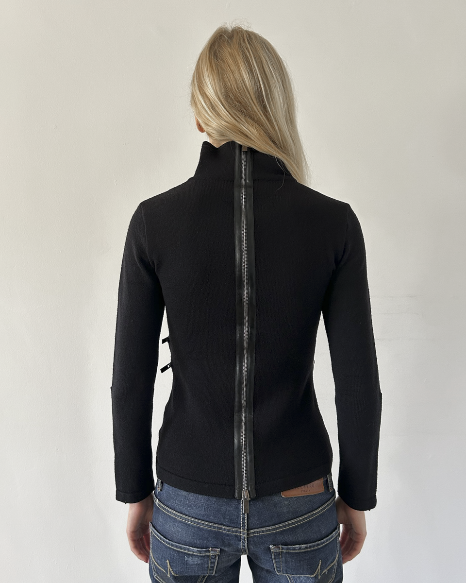 Blumarine Wool Zipper Sweater