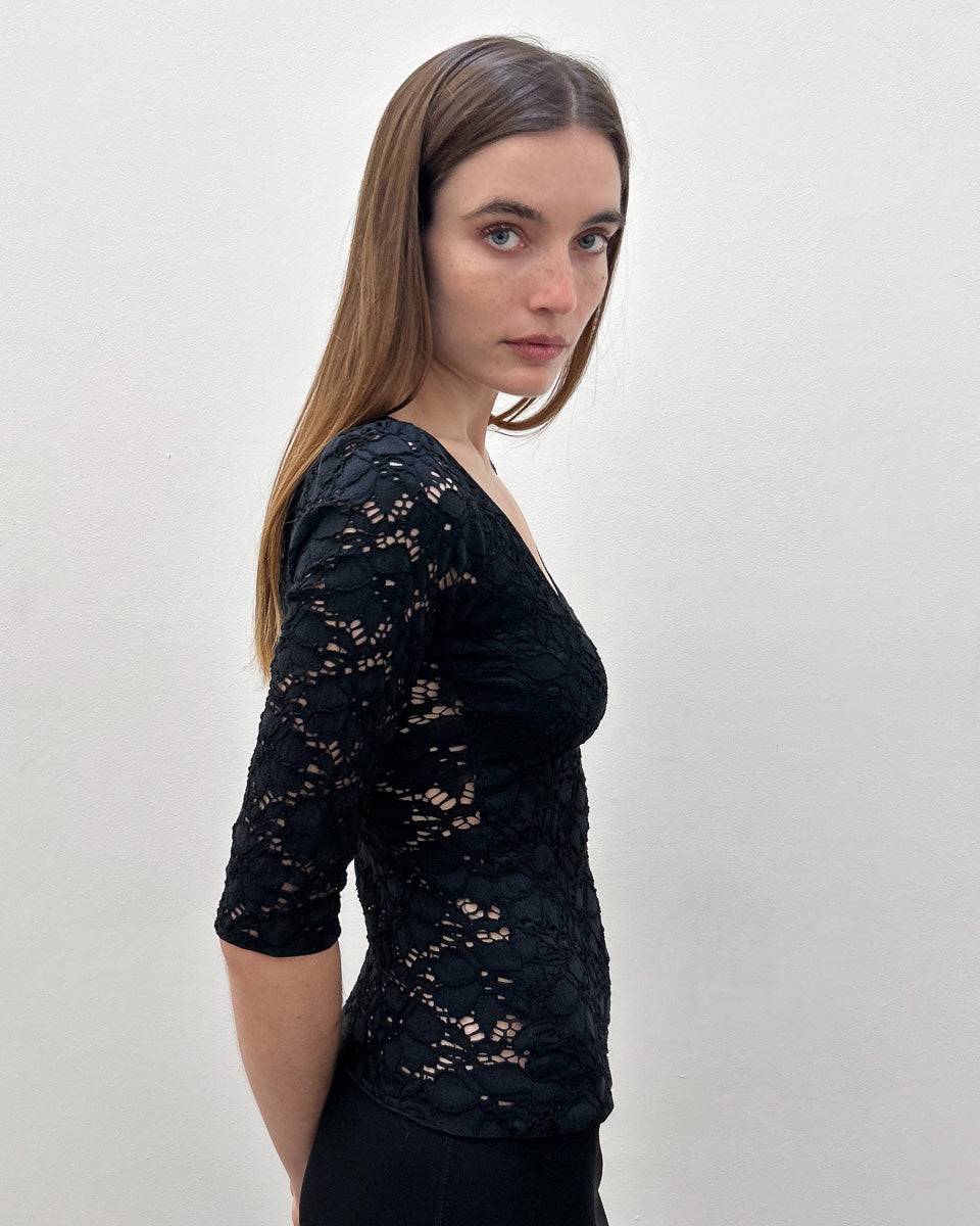 Emporio Armani Floral Lace Top