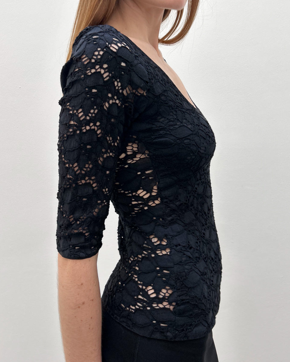 Emporio Armani Floral Lace Top