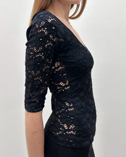 Emporio Armani Floral Lace Top