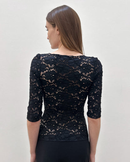 Emporio Armani Floral Lace Top