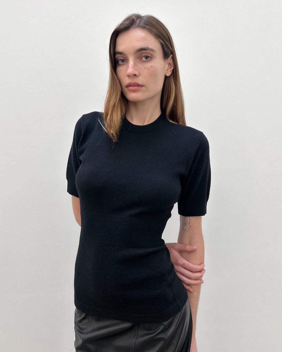 Comme des Garçons Peplum Sweater Top