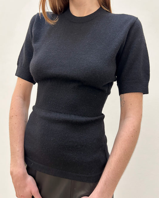 Comme des Garçons Peplum Sweater Top