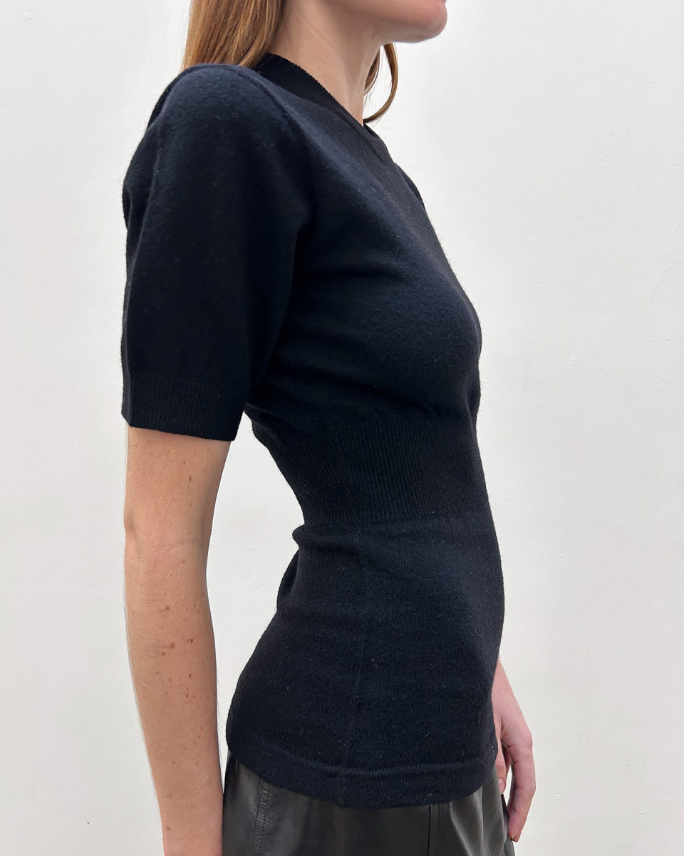 Comme des Garçons Peplum Sweater Top