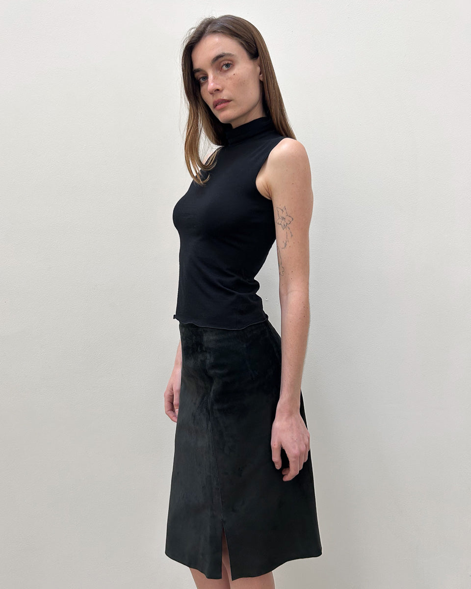 Gucci by Tom Ford Suede Pencil Skirt