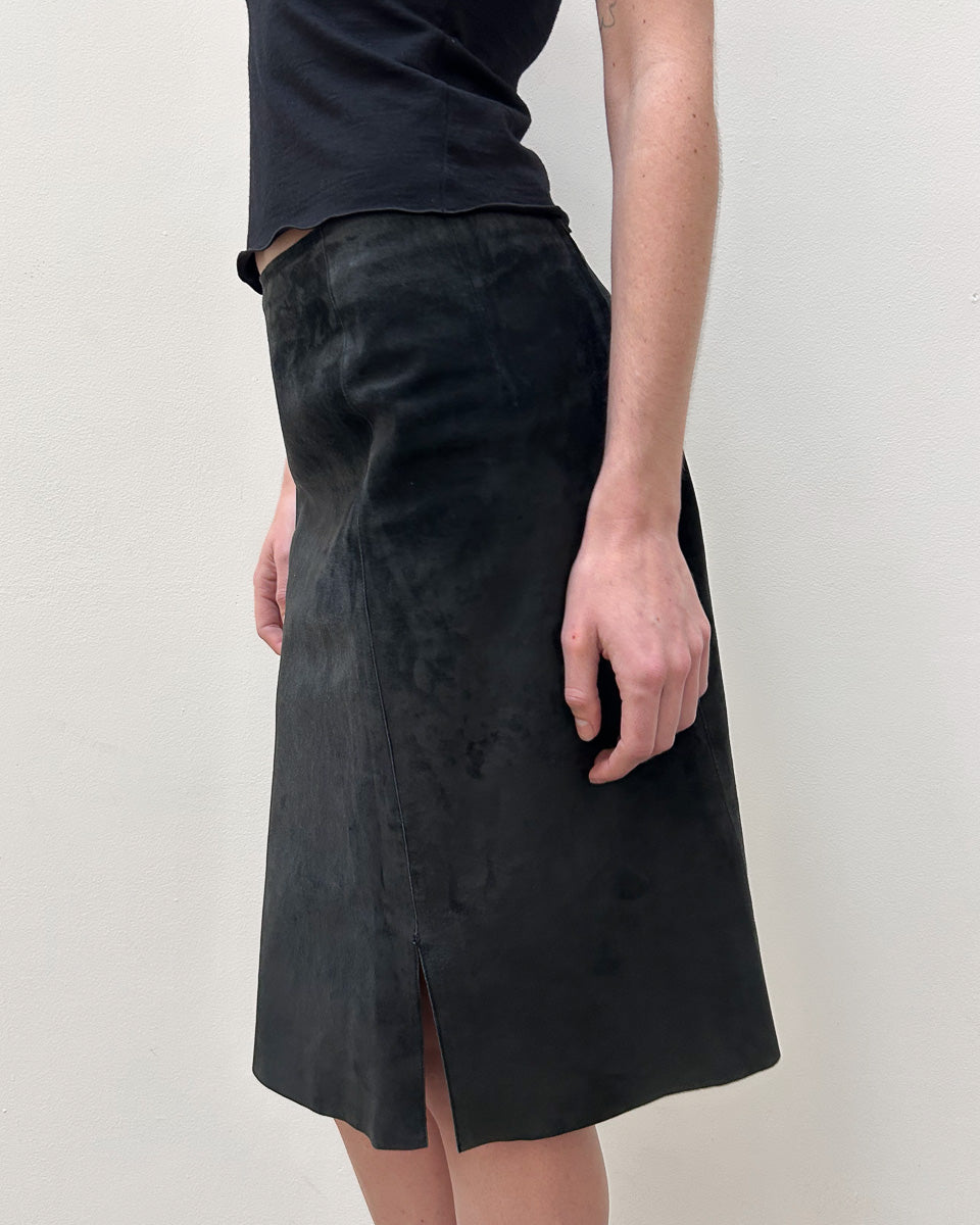 Gucci by Tom Ford Suede Pencil Skirt