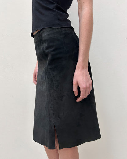 Gucci by Tom Ford Suede Pencil Skirt