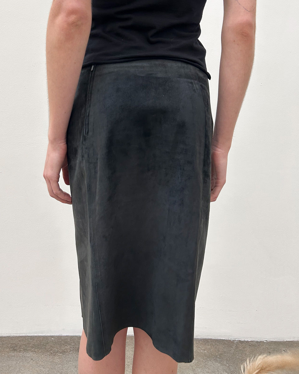 Gucci by Tom Ford Suede Pencil Skirt