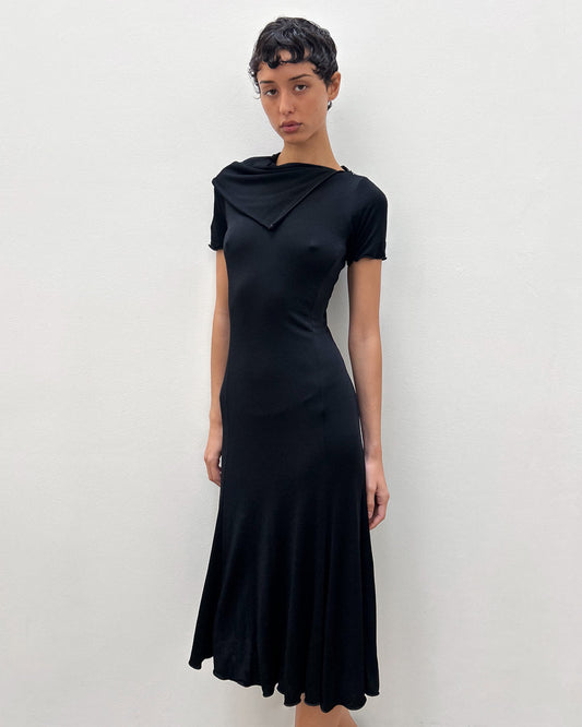 Emporio Armani Zipper Neckline Dres