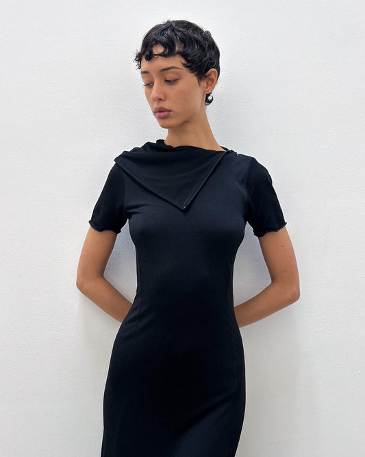 Emporio Armani Zipper Neckline Dres