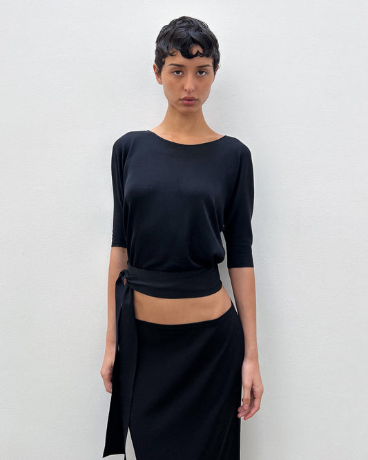 Gucci by Tom Ford Waist Tie Blouse