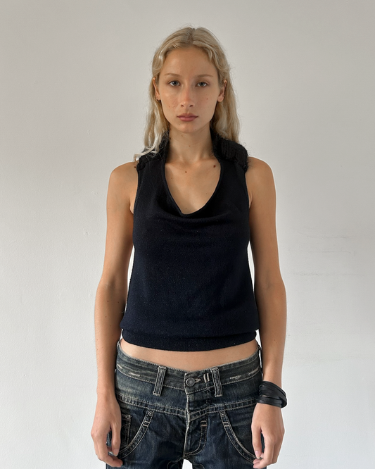 Miss Sixty Open-Back Halter Top
