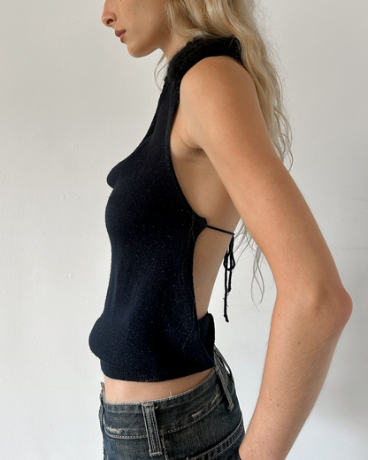 Miss Sixty Open-Back Halter Top