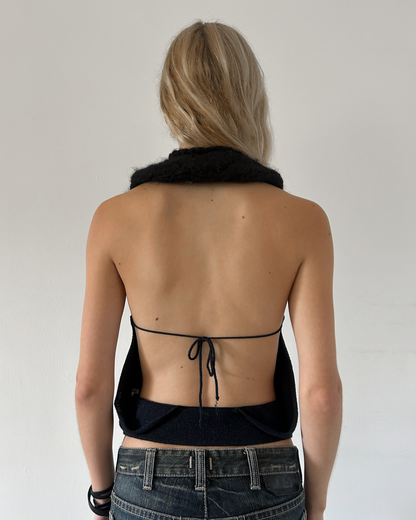 Miss Sixty Open-Back Halter Top