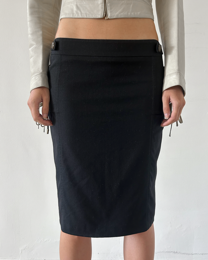 Gucci Midi Skirt with Side Ties