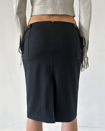 Gucci Midi Skirt with Side Ties