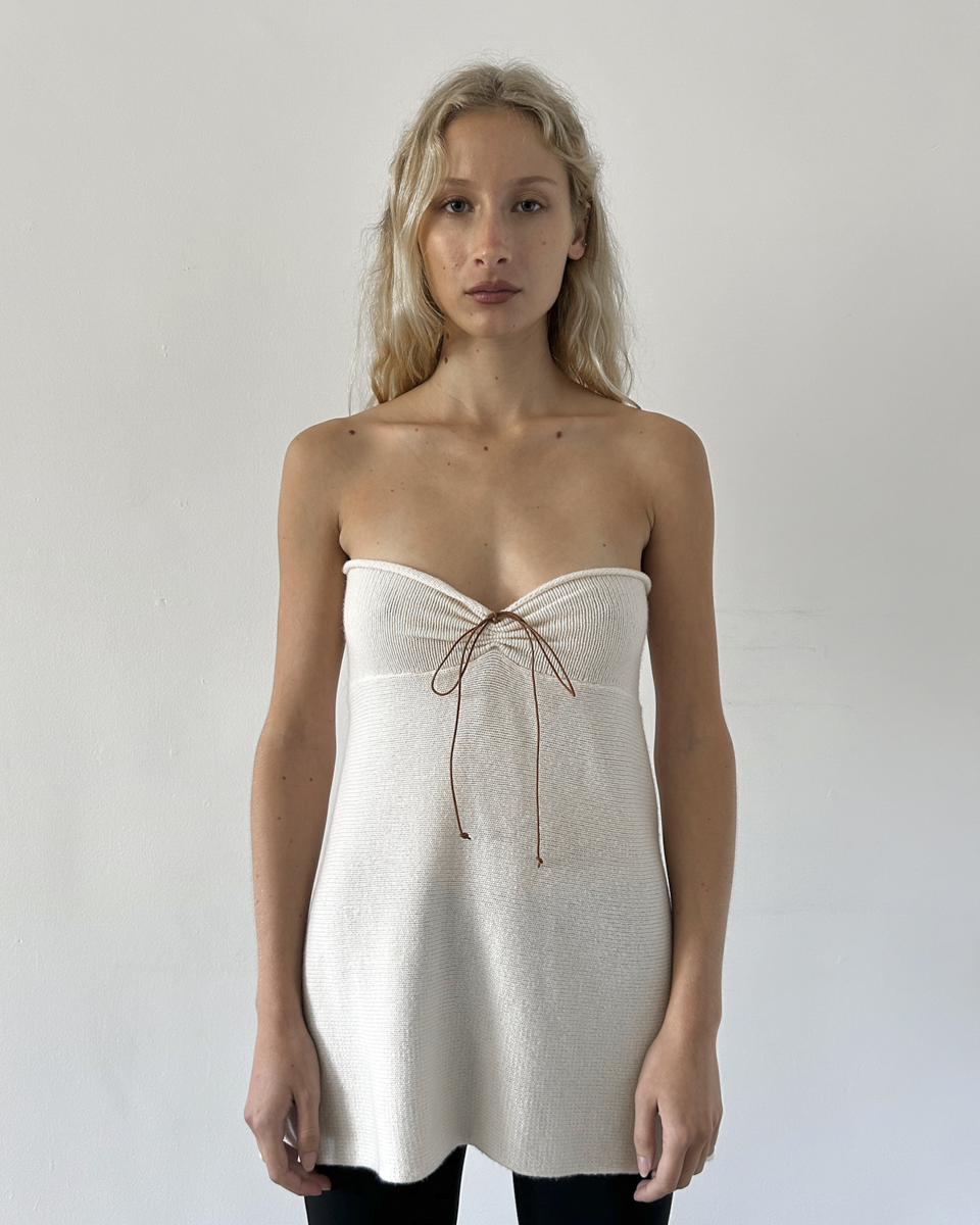 Souchi Cashmere Strapless Tunic