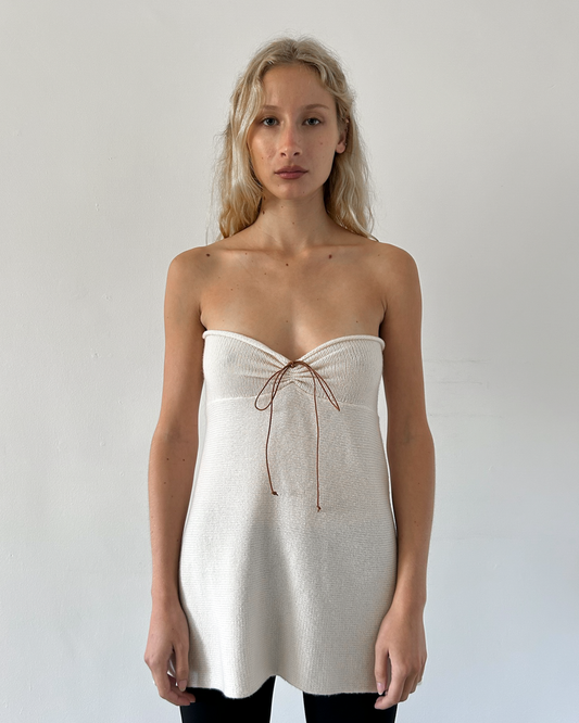 Souchi Cashmere Strapless Tunic