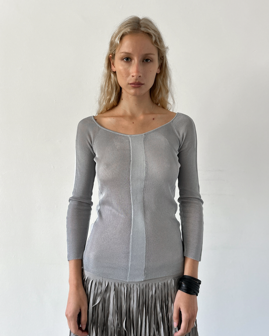 Gucci by Tom Ford Grey Top