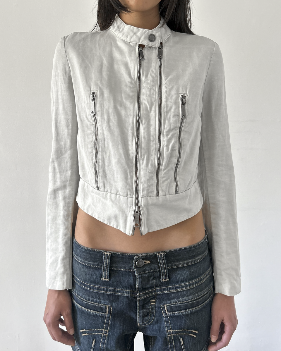 Diesel Cropped Zipper Jacket