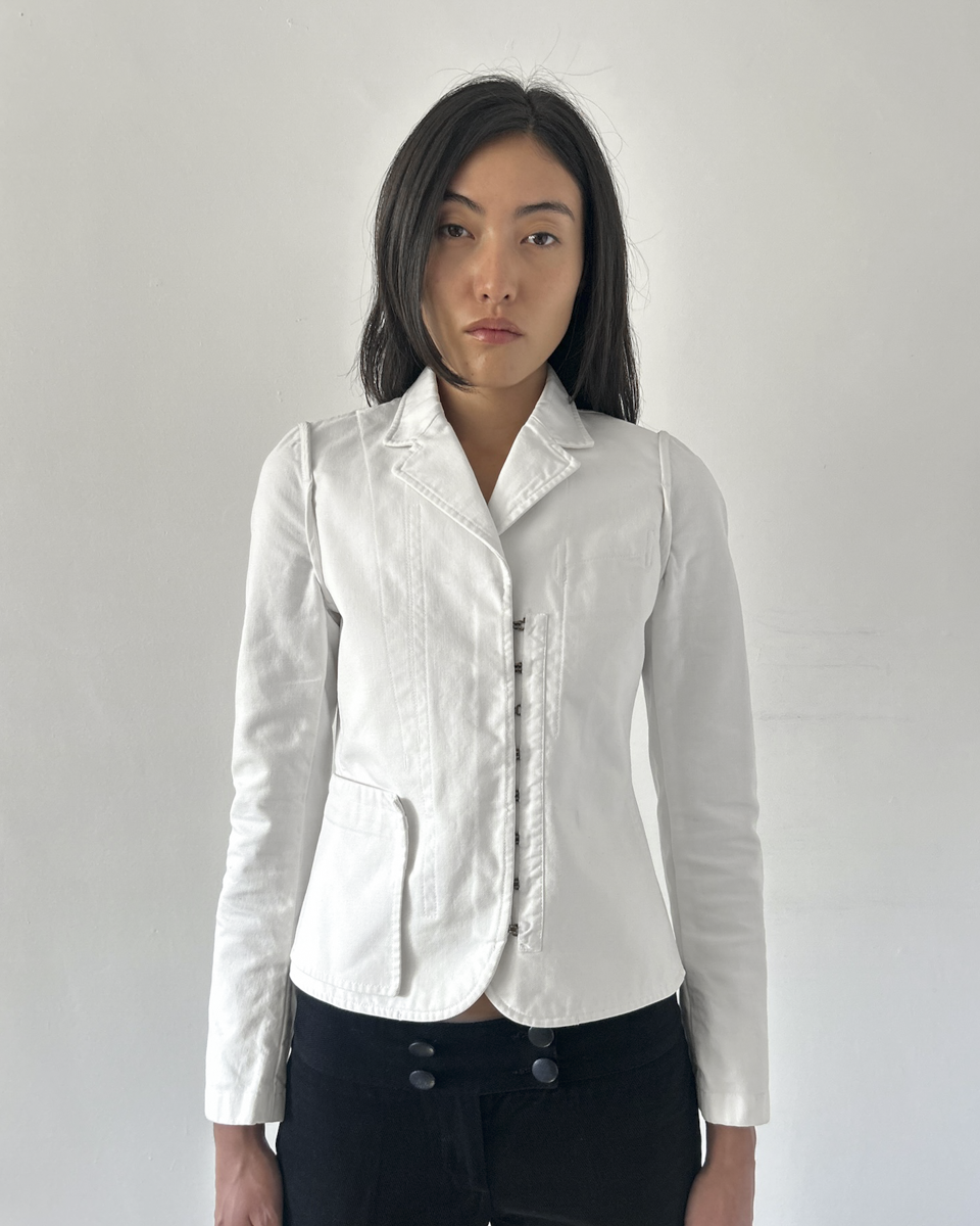 Gucci by Tom Ford Hook & Eye Cotton Jacket