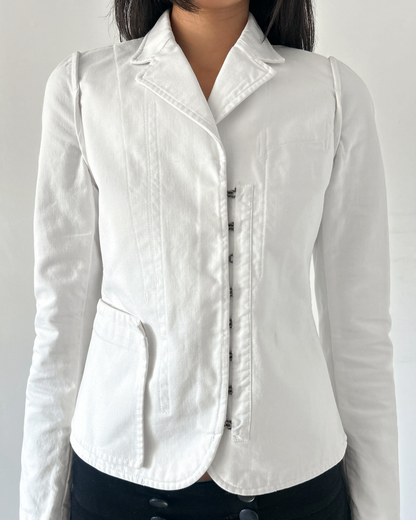 Gucci by Tom Ford Hook & Eye Cotton Jacket