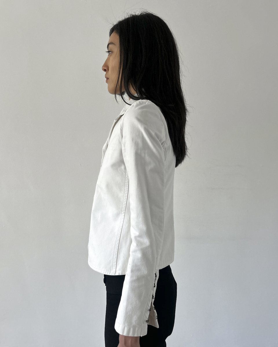 Gucci by Tom Ford Hook & Eye Cotton Jacket