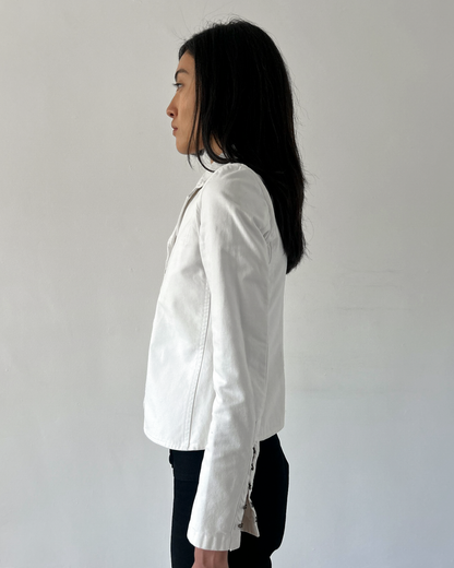 Gucci by Tom Ford Hook & Eye Cotton Jacket