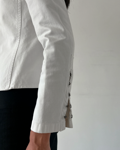 Gucci by Tom Ford Hook & Eye Cotton Jacket