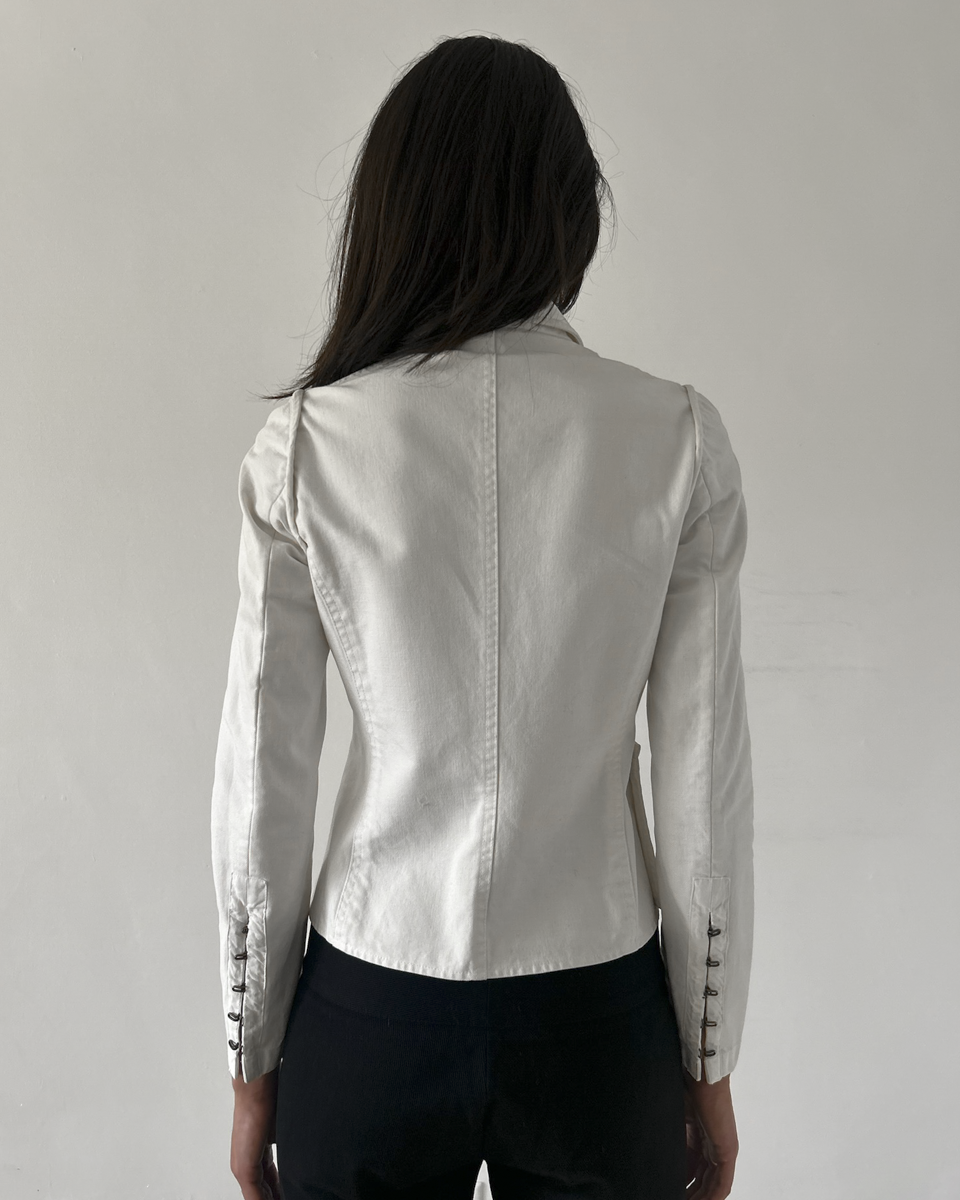 Gucci by Tom Ford Hook & Eye Cotton Jacket