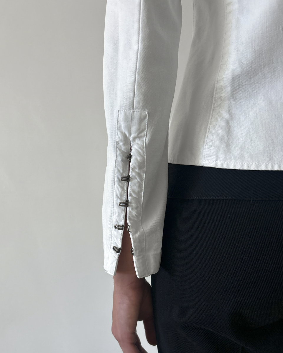 Gucci by Tom Ford Hook & Eye Cotton Jacket