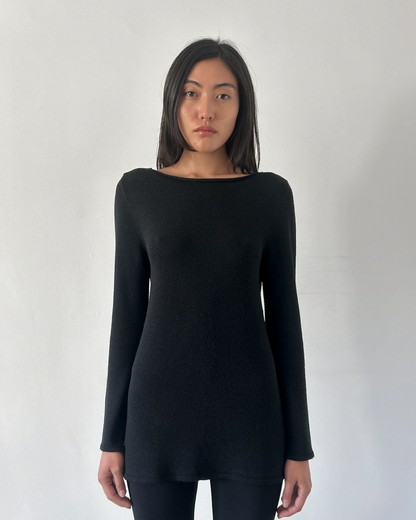 Gliv Sweater Tunic with Open Back