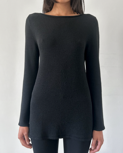 Gliv Sweater Tunic with Open Back