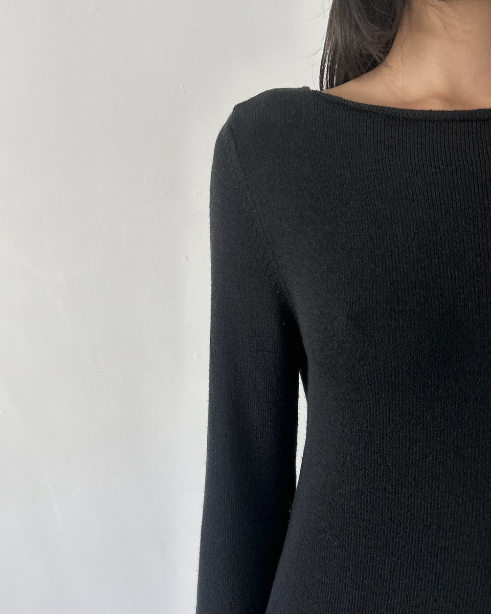 Gliv Sweater Tunic with Open Back