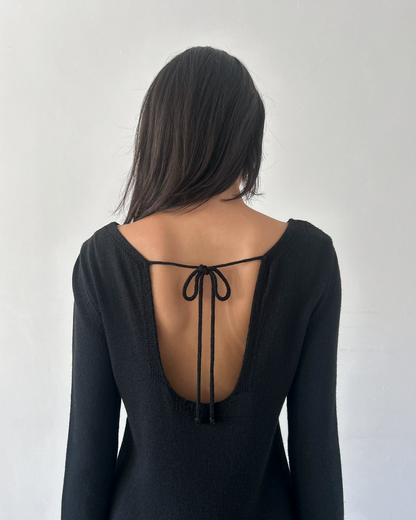 Gliv Sweater Tunic with Open Back