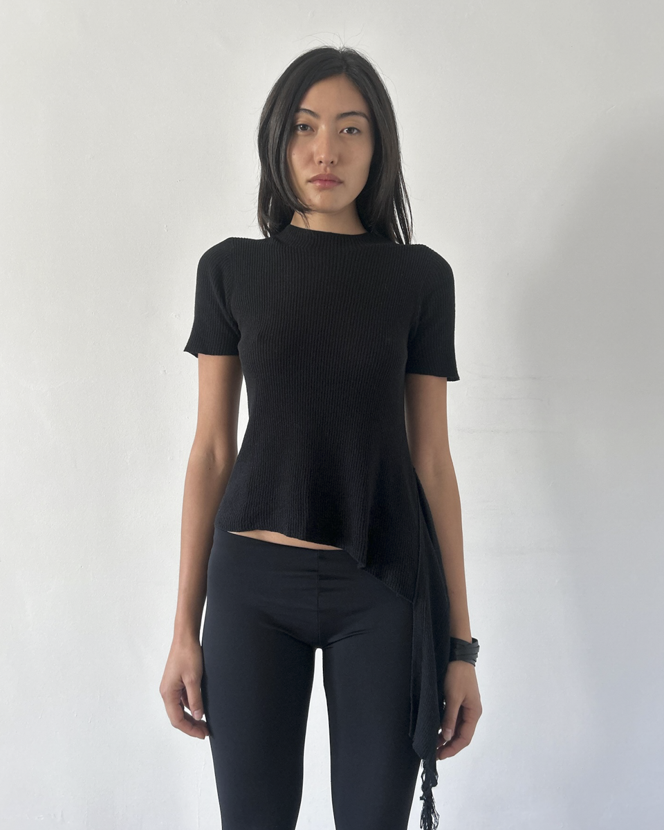 Y’s Yohji Yamamoto Top with Side Tassel