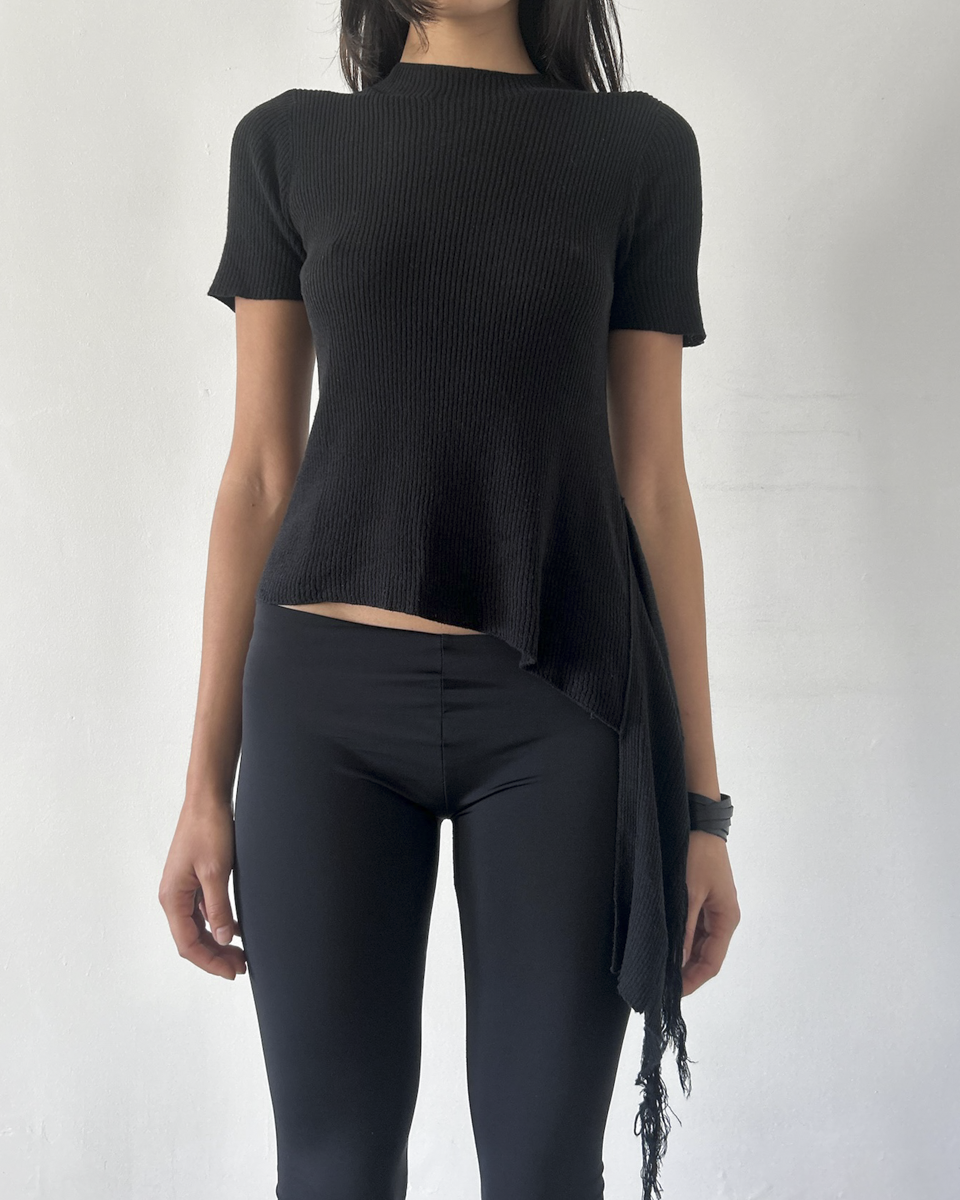 Y’s Yohji Yamamoto Top with Side Tassel