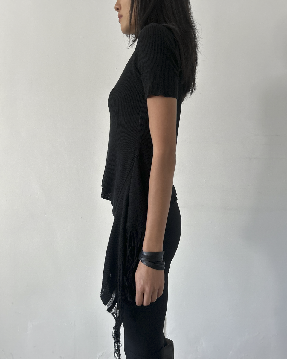 Y’s Yohji Yamamoto Top with Side Tassel