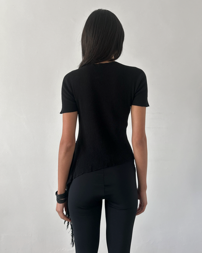 Y’s Yohji Yamamoto Top with Side Tassel