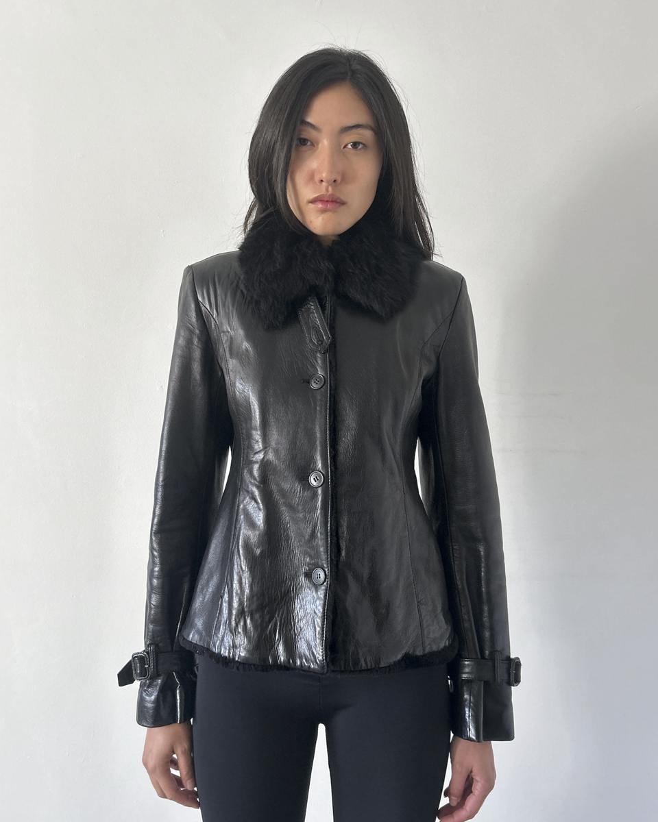 Strenesse Lambskin Leather Jacket