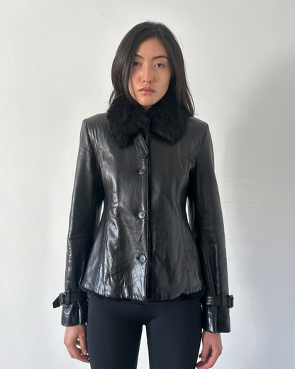 Strenesse Lambskin Leather Jacket